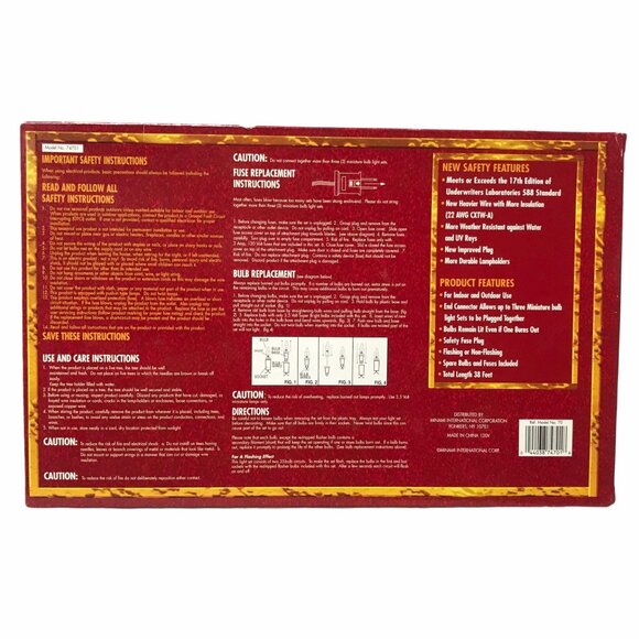 6 New Open Foremost Vintage 70 Light Add-A-Set 38 Feet Lights Tested Functional - Picture 6 of 13